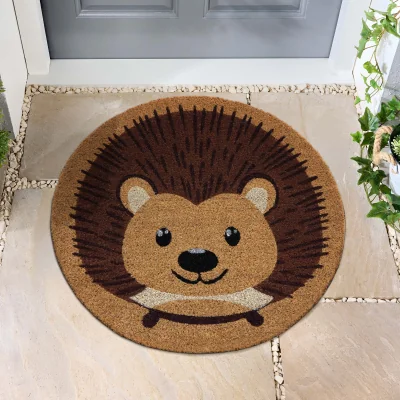 Hug Rug Hedgehog Circle Coir Doormat