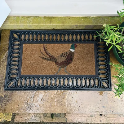 Hug Rug Coir Insert Pheasant Doormat