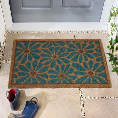 Hug Rug Boho Floral Coir Doormat