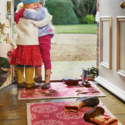 Hug Rug Home 37 Pink Washable Doormat