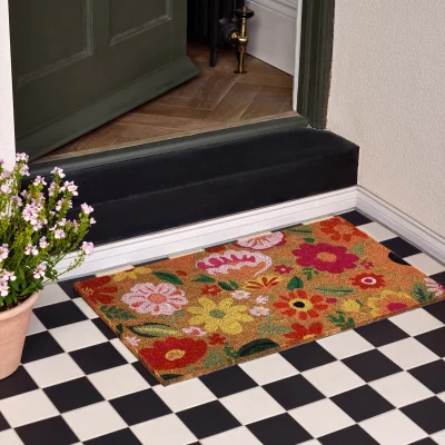 Hug Rug Bright Blooms Coir Doormat