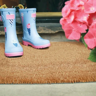 Hug Rug Plain Natural Coir Doormat