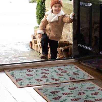 Hug Rug Pinecones Washable Doormat