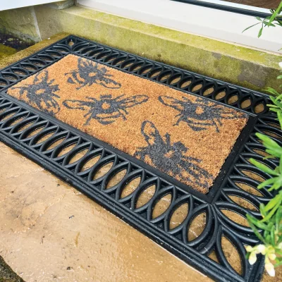 Hug Rug Coir Insert Buzzy Bee Doormat