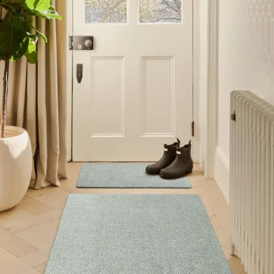 Hug Rug Plain Fleck - Soft Green Doormat