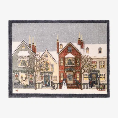 Hug Rug Aura Snowy Street Washable Doormat