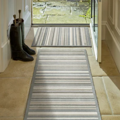 Hug Rug Sage Stripe Washable Doormat