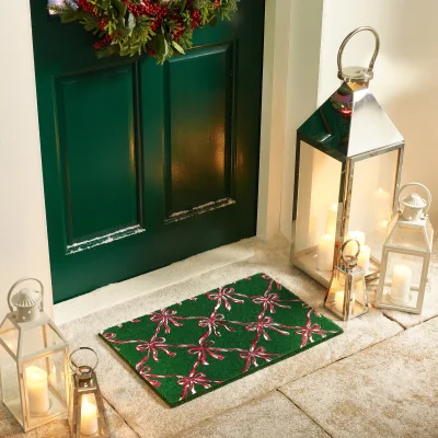 Hug Rug Festive Bows Coir Doormat