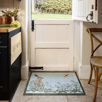 Hug Rug Hare &amp; Shepherd’s Purse Washable Doormat