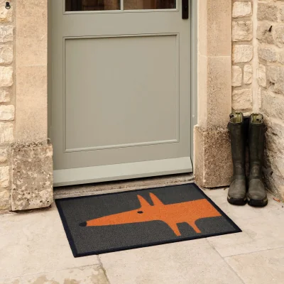 Hug Rug Mr Fox Orange Outdoor Doormat