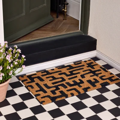 Hug Rug Abstract Maze Coir Doormat