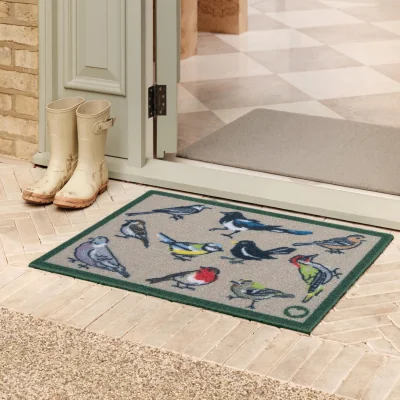 Hug Rug Bird Watcher Outdoor Doormat