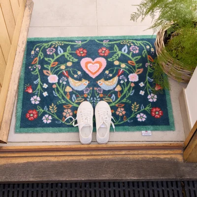 Hug Rug Nature 35 Love Birds Washable Doormat