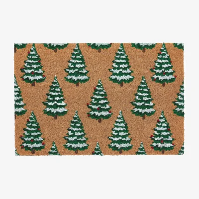 Hug Rug Christmas Trees Coir Doormat