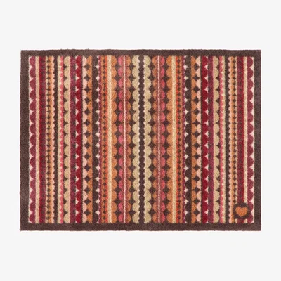Hug Rug Beady Stripe Earth Washable Doormat