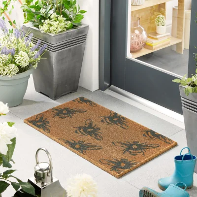 Hug Rug Printed Coir Buzzy Bees Doormat