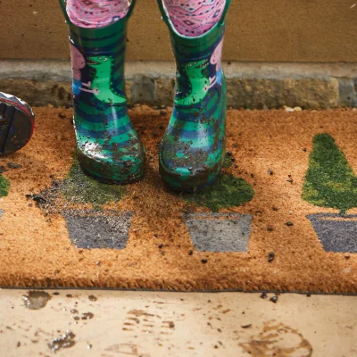 Hug Rug Printed Coir Topiary Doormat
