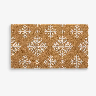 John Lewis John Lewis & Partners Christmas Snowflake Door Mat