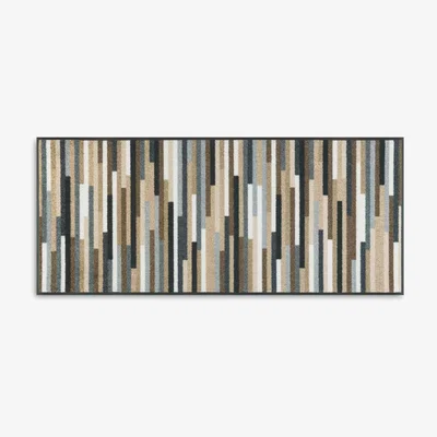 John Lewis Wash and Dry Mimado Stripe Runner Door Mat, Neutral