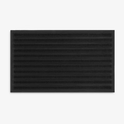 John Lewis John Lewis & Partners Rubber Barrier Scraper Door Mat, Black