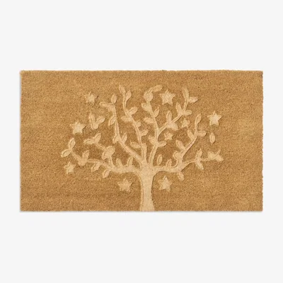 John Lewis John Lewis Pressed Coir Tree & Stars Door Mat