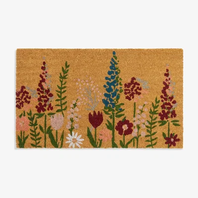 John Lewis John Lewis & Partners Sissing Floral Coir Door Mat