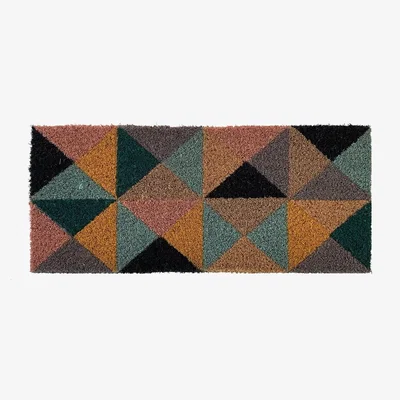 La Redoute Geometric Print Coir Doormat Insert
