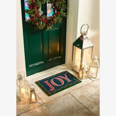 La Redoute Christmas Joy Printed Coir Doormat
