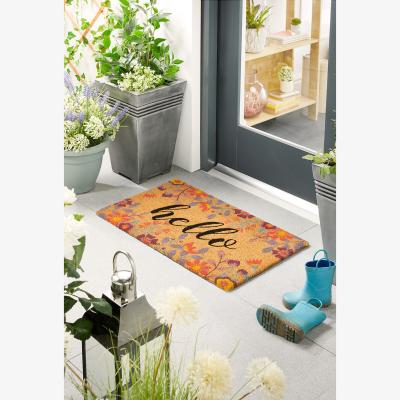 La Redoute Floral Hello Coir Doormat