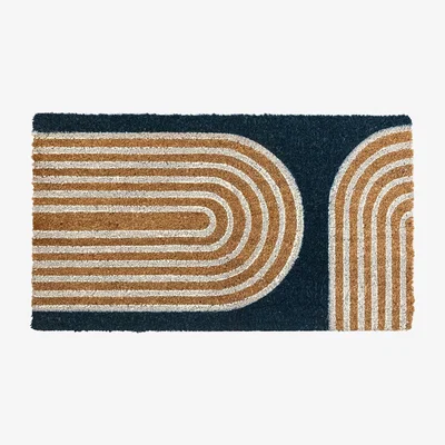 La Redoute Geo Arches Teal Doormat