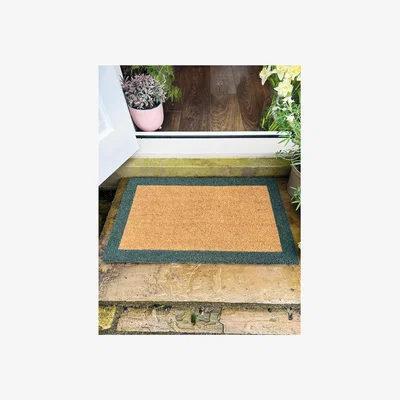 La Redoute Green Border Doormat