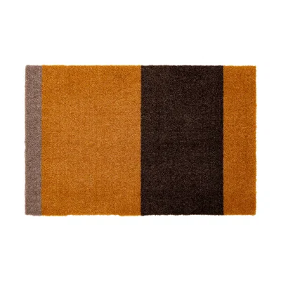 Nordic Nest tica copenhagen Stripes by tica. horizontal. doormat Dijon-brown-sand. 40x60 cm