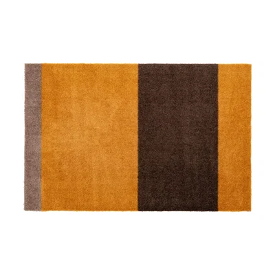Nordic Nest tica copenhagen Stripes by tica. horizontal. doormat Dijon-brown-sand. 60x90 cm