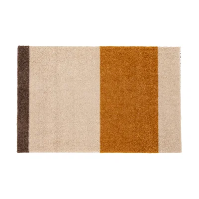 Nordic Nest tica copenhagen Stripes by tica. horizontal. doormat Ivory-dijon-brown. 40x60 cm