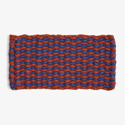 Nordic Nest HAY Coco Stripe Wave doormat Brown-navy