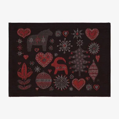 Nordic Nest Julnatt placemat black