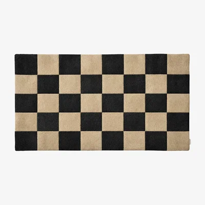 Nordic Nest Classic Collection Square doormat Black-natural 85x130 cm