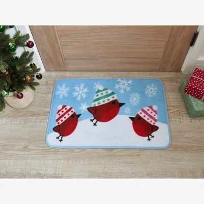 Downtown Smart Garden Beanie Robins Doormat - 40 x 60cm In Multi