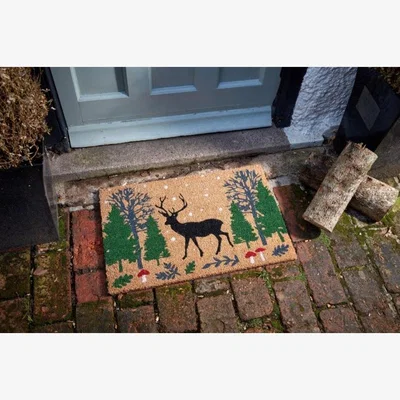 Downtown Smart Garden Woodland Stag Decoir Doormat - 40 x 60cm In Multi