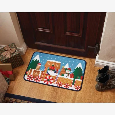 Downtown Smart Garden Home For Christmas Doormat - 40 x 60cm In Multi