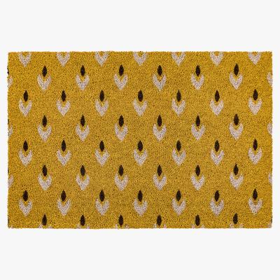 Perch and Parrow Welcomer Ochre Coir Doormat