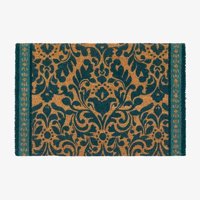 Perch and Parrow Damask Doormat, Medium