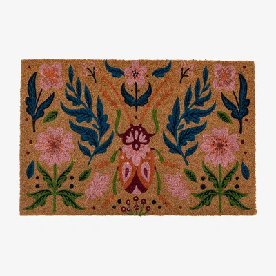 Perch and Parrow Welcomer Mirrored Beetle Doormat