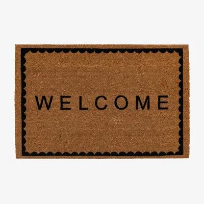 Perch and Parrow Scallop Welcome Doormat
