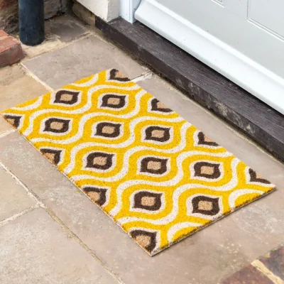 Pagazzi Ikat Ochre Coir Long Doormat