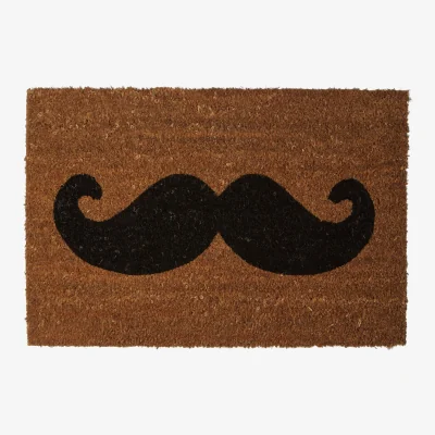 The Range Moustache Coir Doormat - Brown