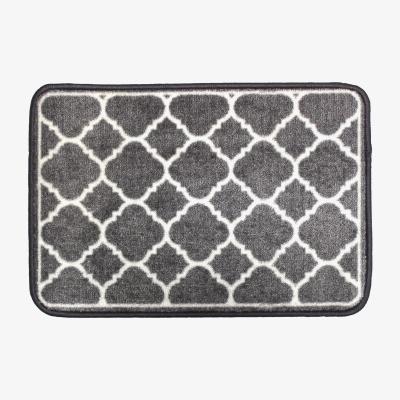 The Range Grey Trellis Washable Mat