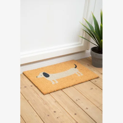 The Range Filta Daschund Doormat - Brown