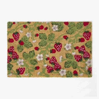 The Range Strawberry Non-Slip Coir Doormat - Multi-Colour