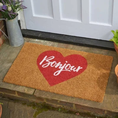 The Range Heavy Duty Coir Door Mats - Brown,Red,White